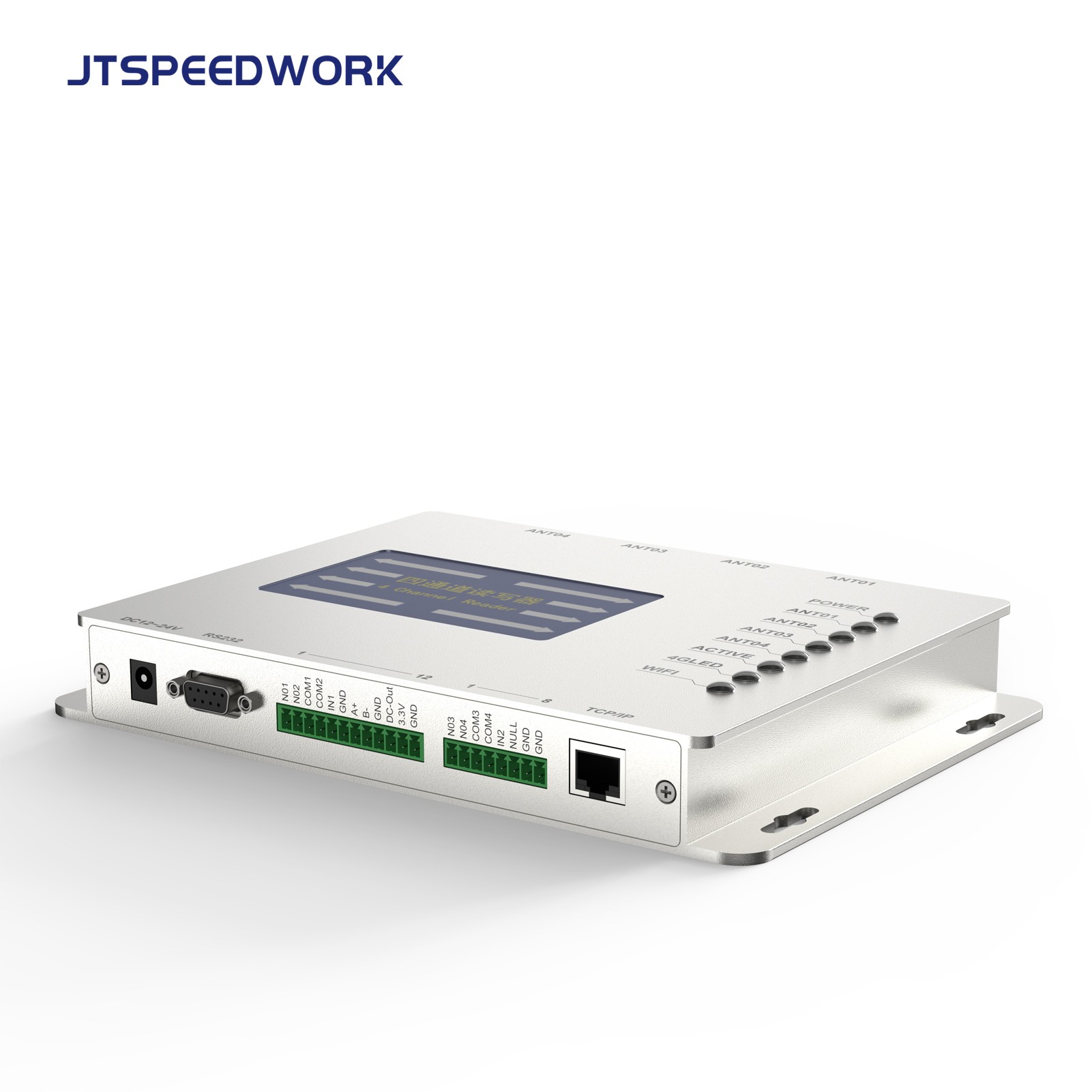 JT-928 2/4-портовый стационарный UHF RFID-считыватель ISO18000-6C TM200 | Поддерживается чип Impinj E710