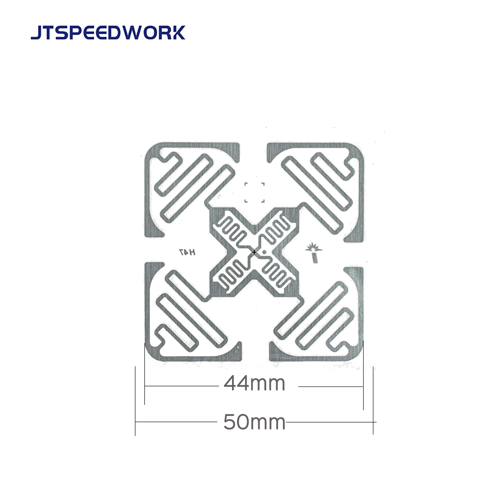 JT-IH47 50*50 мм UHF RFID 860-960 МГц UCODE 9 наклейка этикетка