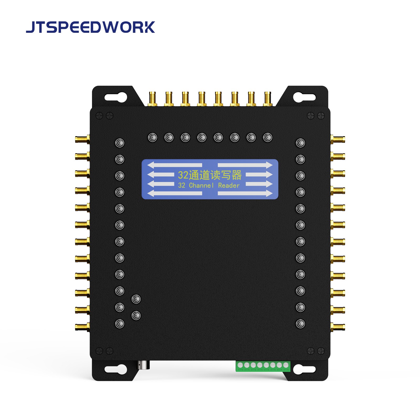 JT-932 32-портовый стационарный UHF RFID-считыватель Impinj R2000 с высокой чувствительностью ISO18000-6C