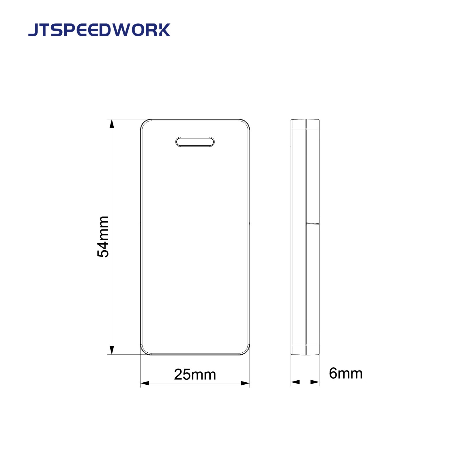 Активная RFID-метка JT-T2490 2,4 ГГц для управления запасами со сменной батареей.