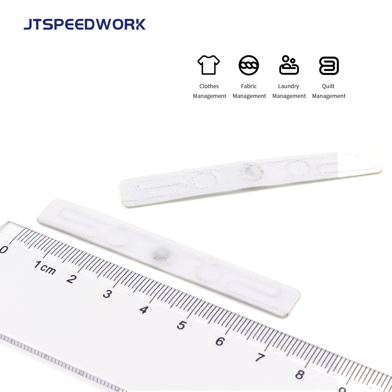 JT-F7010 70*10 мм 860-960 МГц UHF RFID-метка для стирки текстиля и тканей