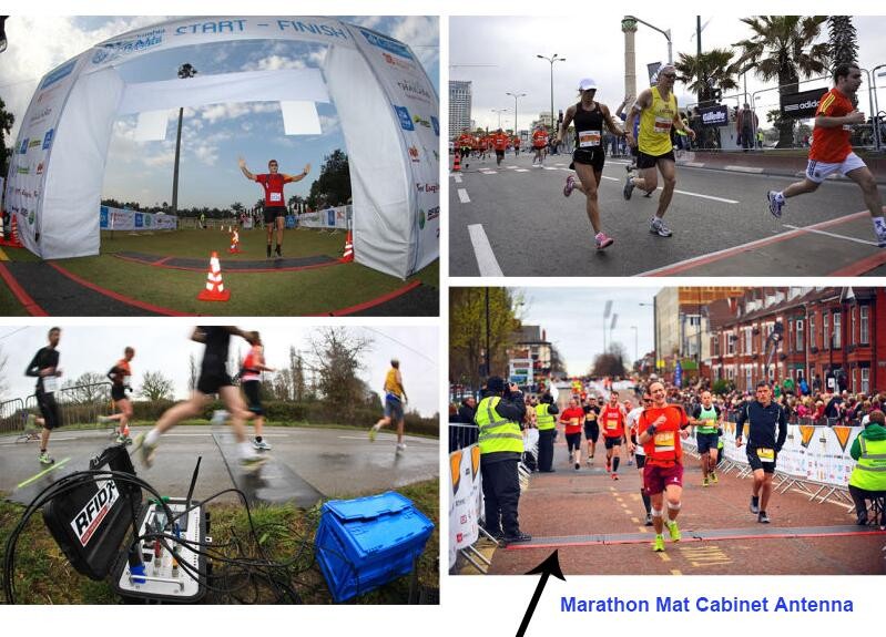 Синий цвет, марафонский спортивный хронометраж, UHF RFID, напольный коврик с антенной