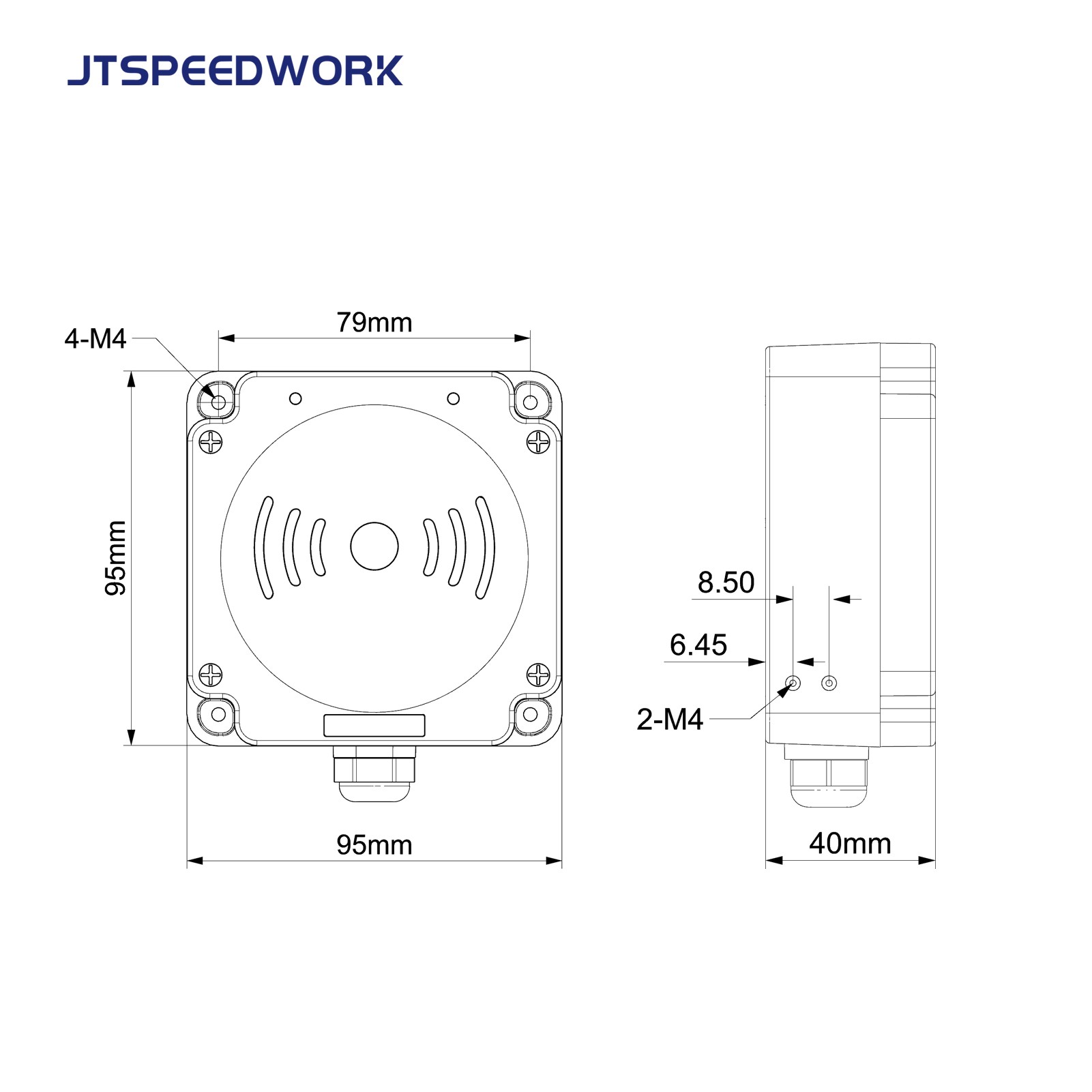 JT-7100 0-3м 860-960МГц UHF RFID-считыватель промышленного класса