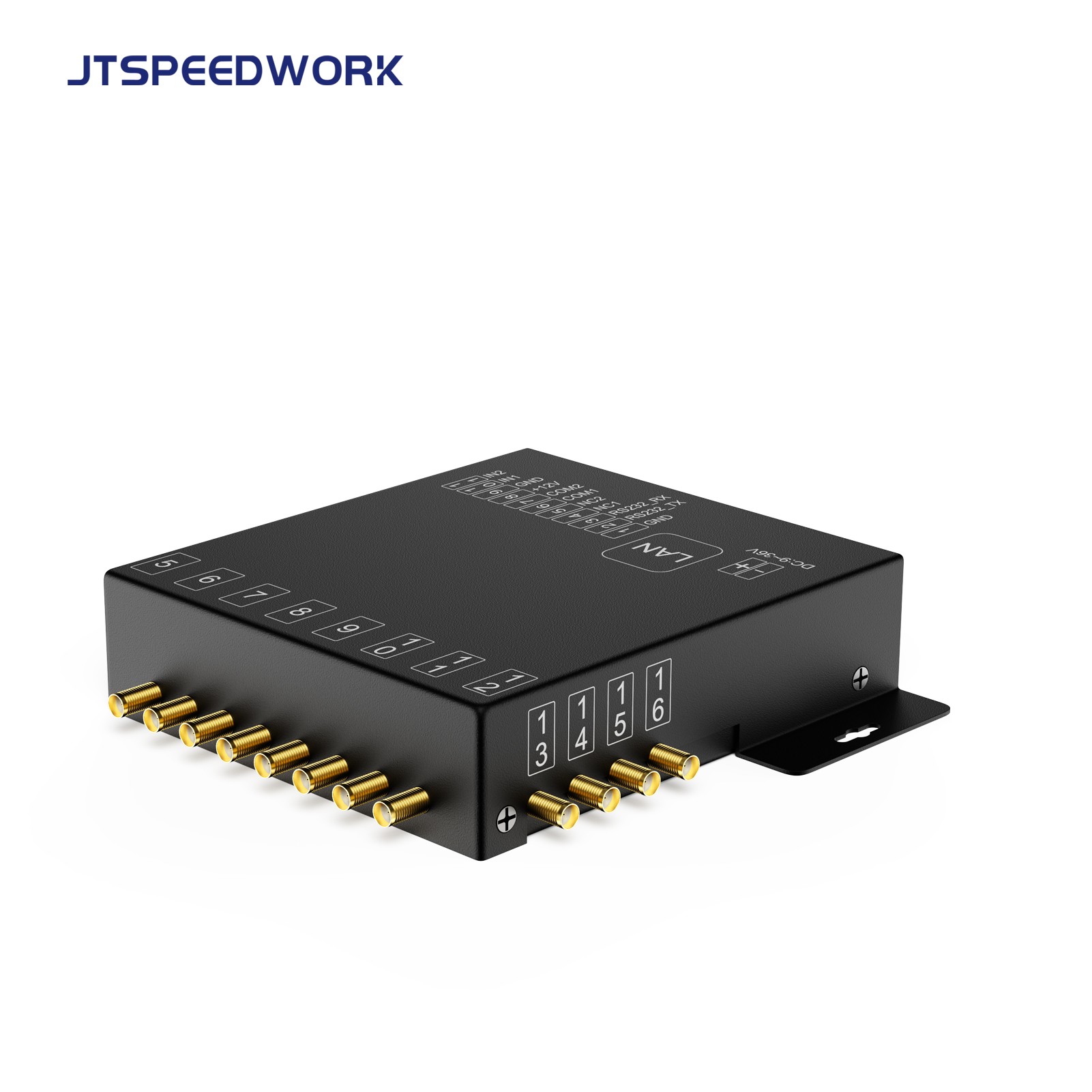 JT-932-8/16 8/16-портовый стационарный UHF RFID-считыватель 860-960 МГц для управления складом