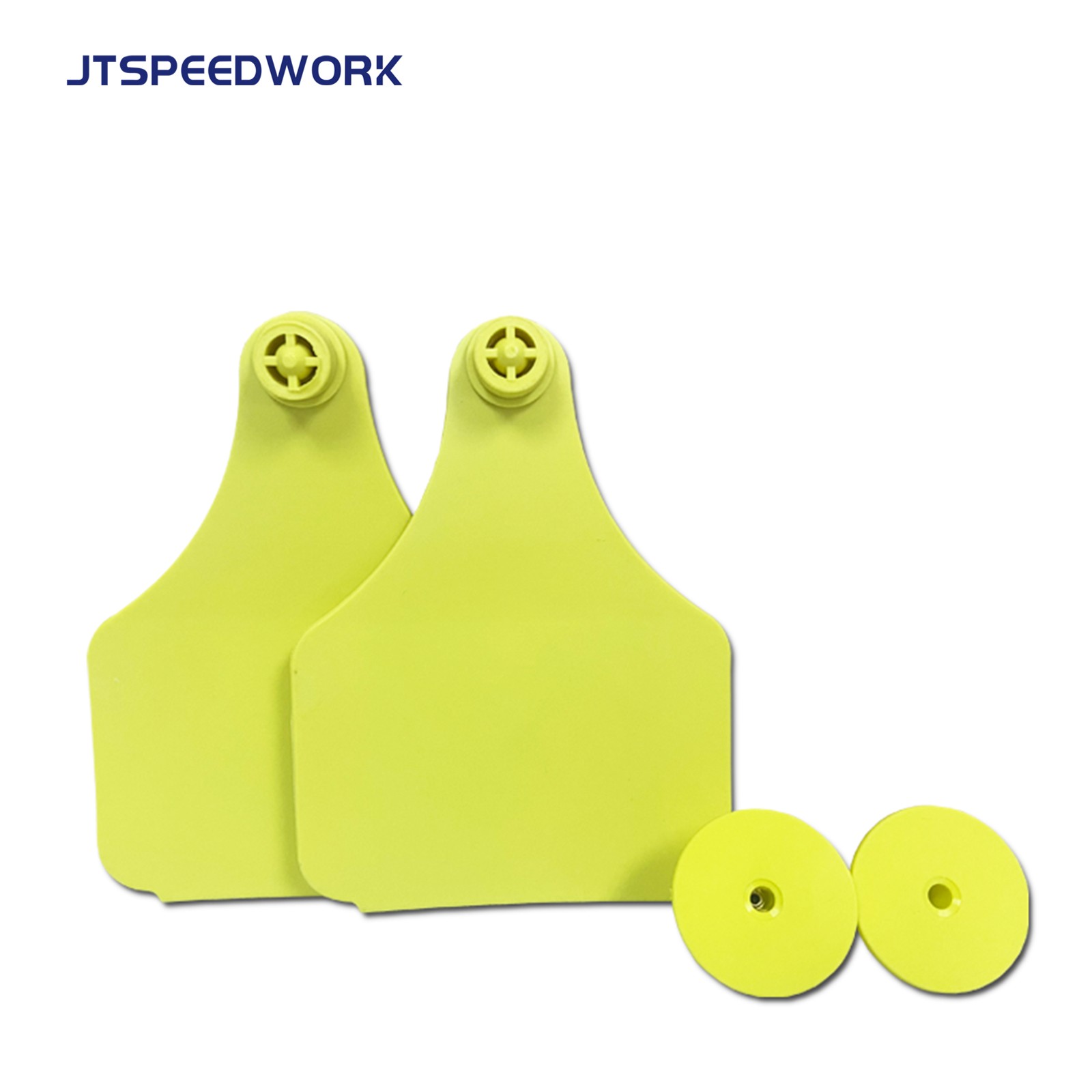 JT-E10080 100*75 мм UHF RFID ушная бирка для крупного рогатого скота для управления поголовьем