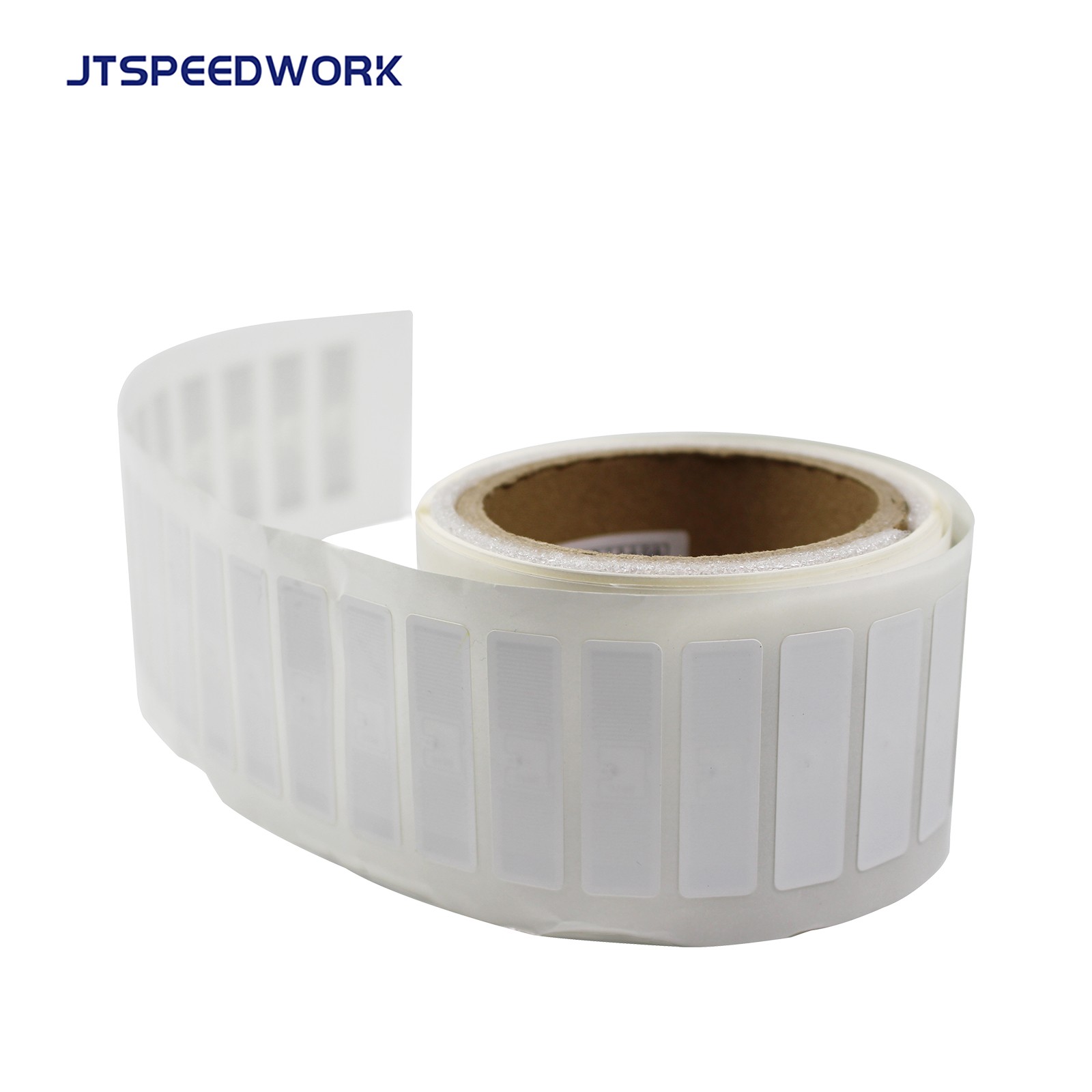 JT-I9610 Наклейка из бумаги с покрытием UHF RFID, 48*14 мм