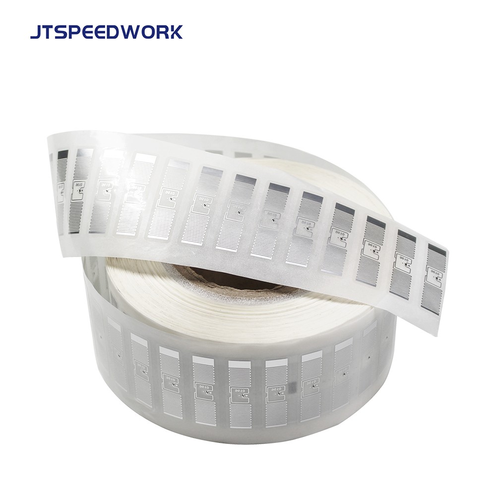 JT-I9610 Наклейка из бумаги с покрытием UHF RFID, 48*14 мм