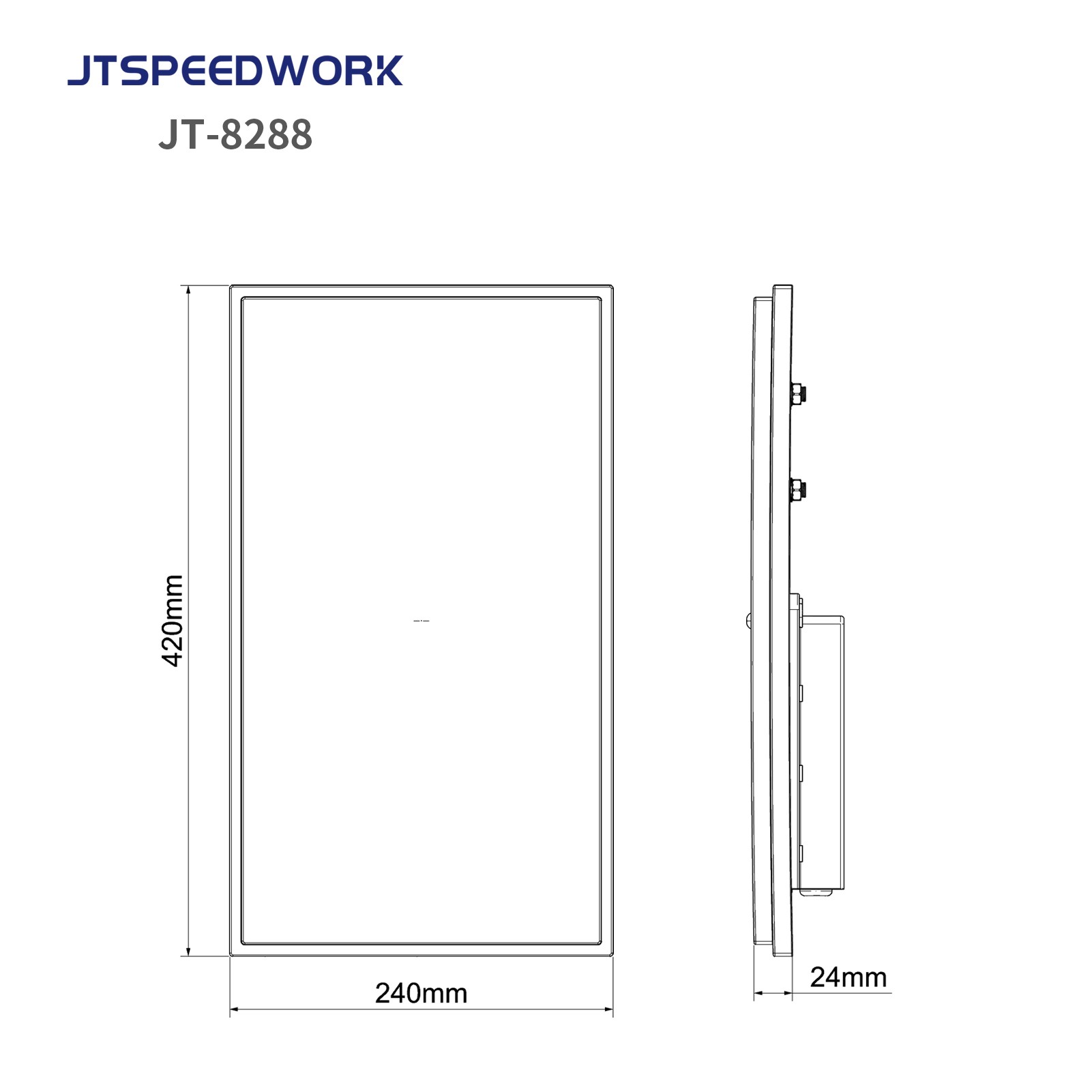 JT-8288 UHF RFID 860-960 МГц, интегрированный считыватель дальнего действия, диапазон 0-15 м.