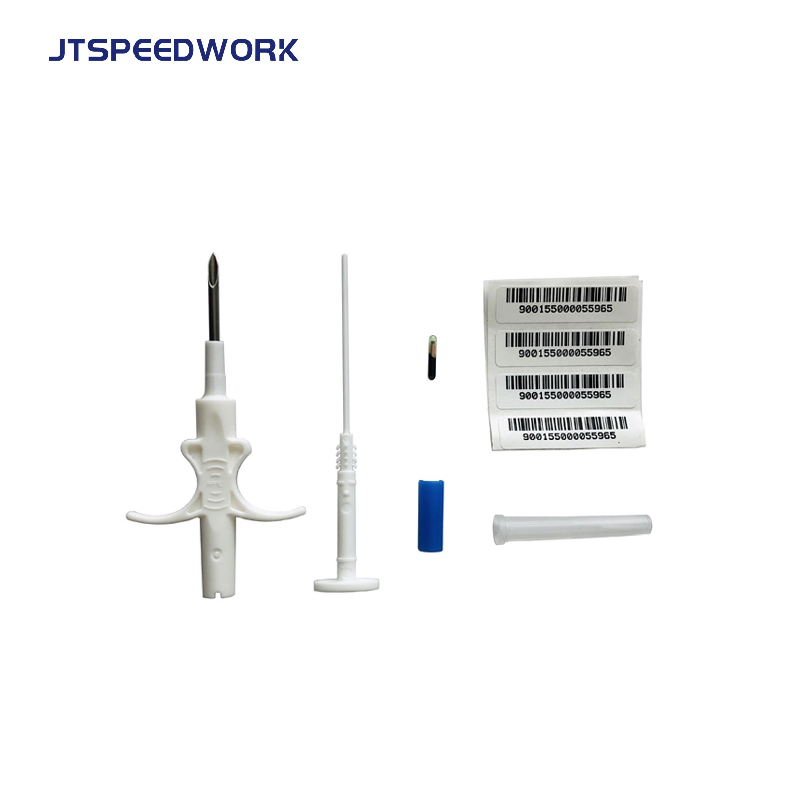 Чиповая RFID-метка JT-A002 для идентификации домашних животных, микрочип для отслеживания животных, инъекционный, 134,2 кГц, имплантируется животным с помощью одноразовой иглы.